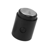 Mini Electric Beard Trimmer for Men Rechargeable Portable Travel Pocket Beard Trimmer for Mustache Stubble Body Grooming Black Glossy Style