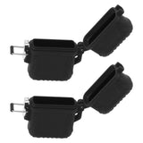 2 PCS Waterproof Lighter Case Plastic Black Sealed Pocket Lighter Container for Outdoor - Side View