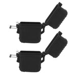 2 PCS Waterproof Lighter Case Plastic Black Sealed Pocket Lighter Container for Outdoor