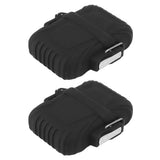 2 PCS Waterproof Lighter Case Plastic Black Sealed Pocket Lighter Container for Outdoor - Rear View
