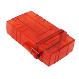 Cigarette Case 20 Capacity Plastic Cigarette Box Sealed Waterproof Cigarette Container Organizer Transparent Red - Front View