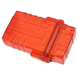 Cigarette Case 20 Capacity Plastic Cigarette Box Sealed Waterproof Cigarette Container Organizer Transparent Red - 45-Degree Angle