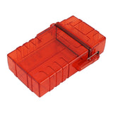 Cigarette Case 20 Capacity Plastic Cigarette Box Sealed Waterproof Cigarette Container Organizer Transparent Red