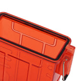 Cigarette Case 20 Capacity Plastic Cigarette Box Sealed Waterproof Cigarette Container Organizer Transparent Red