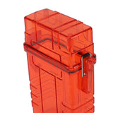 Cigarette Case 20 Capacity Plastic Cigarette Box Sealed Waterproof Cigarette Container Organizer Transparent Red - Extra Image
