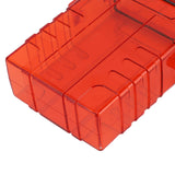 Cigarette Case 20 Capacity Plastic Cigarette Box Sealed Waterproof Cigarette Container Organizer Transparent Red