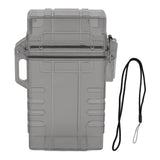 Cigarette Case 20 Capacity Plastic Cigarette Box Sealed Waterproof Cigarette Container Organizer Transparent Black