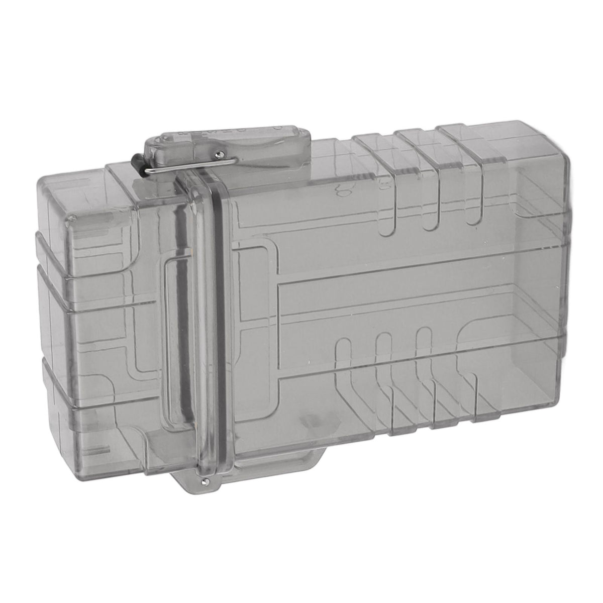 Cigarette Case 20 Capacity Plastic Cigarette Box Sealed Waterproof Cigarette Container Organizer Transparent Black