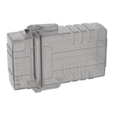 Cigarette Case 20 Capacity Plastic Cigarette Box Sealed Waterproof Cigarette Container Organizer Transparent Black
