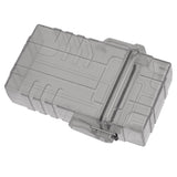 Cigarette Case 20 Capacity Plastic Cigarette Box Sealed Waterproof Cigarette Container Organizer Transparent Black