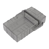 Cigarette Case 20 Capacity Plastic Cigarette Box Sealed Waterproof Cigarette Container Organizer Transparent Black