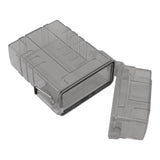 Cigarette Case 20 Capacity Plastic Cigarette Box Sealed Waterproof Cigarette Container Organizer Transparent Black