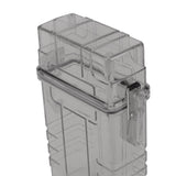 Cigarette Case 20 Capacity Plastic Cigarette Box Sealed Waterproof Cigarette Container Organizer Transparent Black