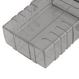 Cigarette Case 20 Capacity Plastic Cigarette Box Sealed Waterproof Cigarette Container Organizer Transparent Black