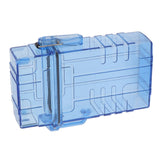 Cigarette Case 20 Capacity Plastic Cigarette Box Sealed Waterproof Cigarette Container Organizer Transparent Blue