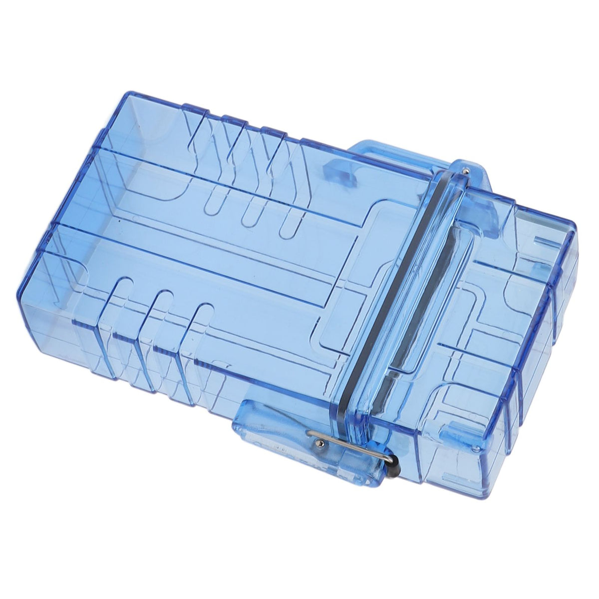Cigarette Case 20 Capacity Plastic Cigarette Box Sealed Waterproof Cigarette Container Organizer Transparent Blue
