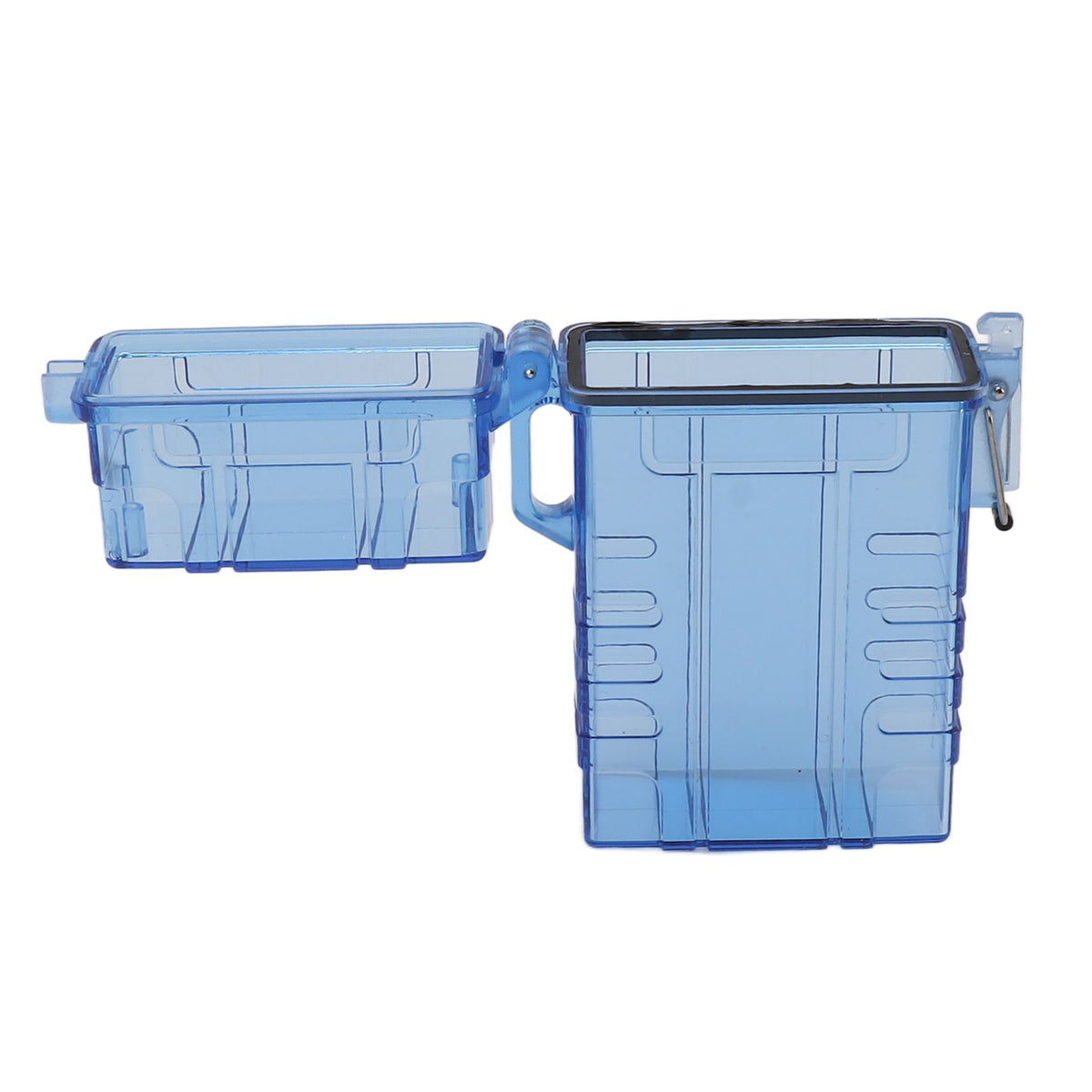 Cigarette Case 20 Capacity Plastic Cigarette Box Sealed Waterproof Cigarette Container Organizer Transparent Blue
