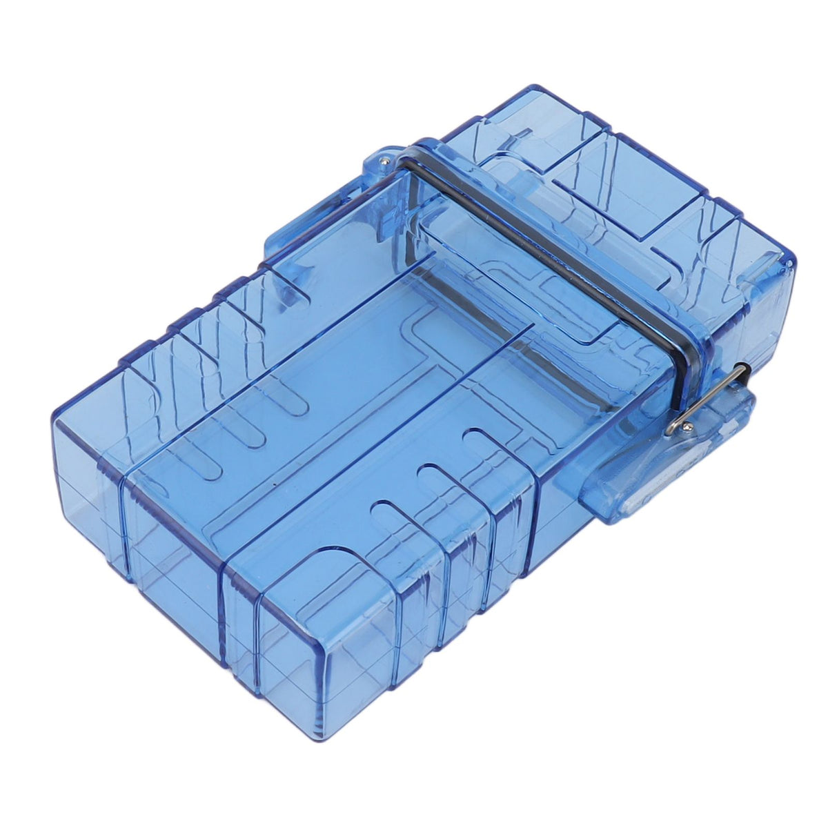 Cigarette Case 20 Capacity Plastic Cigarette Box Sealed Waterproof Cigarette Container Organizer Transparent Blue