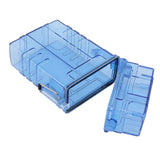 Cigarette Case 20 Capacity Plastic Cigarette Box Sealed Waterproof Cigarette Container Organizer Transparent Blue