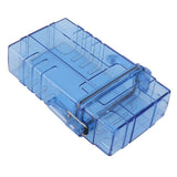 Cigarette Case 20 Capacity Plastic Cigarette Box Sealed Waterproof Cigarette Container Organizer Transparent Blue