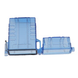 Cigarette Case 20 Capacity Plastic Cigarette Box Sealed Waterproof Cigarette Container Organizer Transparent Blue - Extra Image