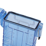 Cigarette Case 20 Capacity Plastic Cigarette Box Sealed Waterproof Cigarette Container Organizer Transparent Blue