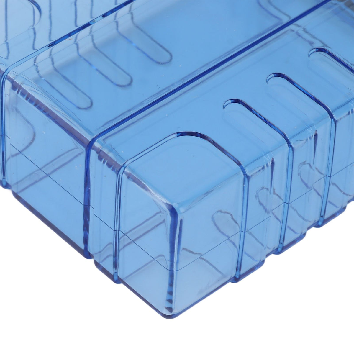 Cigarette Case 20 Capacity Plastic Cigarette Box Sealed Waterproof Cigarette Container Organizer Transparent Blue