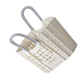 Laundry Basket Multifunction Plastic Foldable Clothes Hamper with Handles for Home Bathroom White