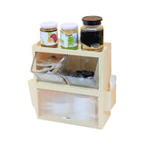 Tea Bag Storage Rack Wall Hanging Space Saving Tea Bag Box for Coffee Capsule Snacks Home Office Cream Yellow
