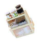 Tea Bag Storage Rack Wall Hanging Space Saving Tea Bag Box for Coffee Capsule Snacks Home Office Cream Yellow
