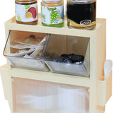 Tea Bag Storage Rack Wall Hanging Space Saving Tea Bag Box for Coffee Capsule Snacks Home Office Cream Yellow