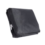 Outdoor Chair Cover Black Oxford Cloth Waterproof Wind Dust UV Proof Furniture Cover with Buckle Adjustable Drawstring - Close-Up Angle