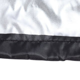 Outdoor Chair Cover Black Oxford Cloth Waterproof Wind Dust UV Proof Furniture Cover with Buckle Adjustable Drawstring