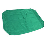 Green Sandbox Cover Square Sandbox Pool Protective Cover Sandbox Canopy with Drawstring 120X120cm