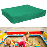 Green Sandbox Cover Square Sandbox Pool Protective Cover Sandbox Canopy with Drawstring 120X120cm - Extra Image