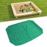 Green Sandbox Cover Square Sandbox Pool Protective Cover Sandbox Canopy with Drawstring 120X120cm