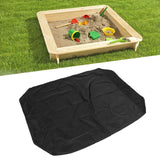 Sandbox Cover with Drawstring Square Dust Proof Anti UV Waterproof Multifunctional Oxford Cloth Sandpit Pool Cover for Outdoor Garden 120x120cm / 47.2x47.2in - Extra Image