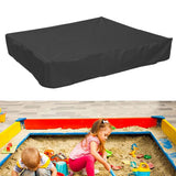 Sandbox Cover with Drawstring Square Dust Proof Anti UV Waterproof Multifunctional Oxford Cloth Sandpit Pool Cover for Outdoor Garden 150x150cm / 59.1x59.1in - Extra Image