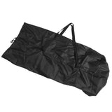 Canopy Carrying Storage Bag Waterproof Tent Bag with 2 Handles Bottom Opening UV Resistant Travel Sports Equipment Bag Black 140x34x44cm / 55.1x13.4x17.3in - Rear View