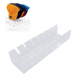 Hat Display Racks Hold 7 Baseball Caps Vertical Display Acrylic Baseball Cap Organizer for Closet Bedroom Transparent