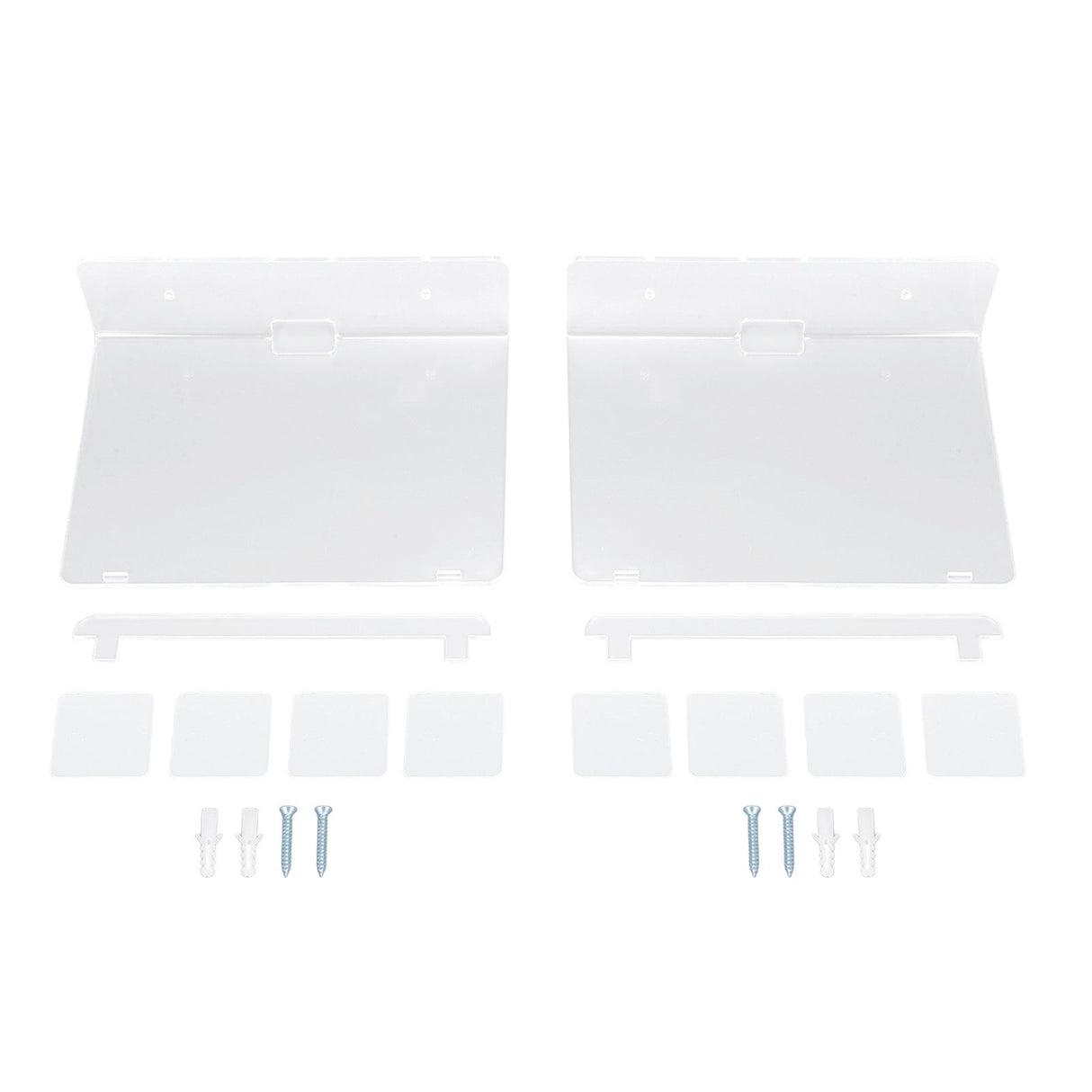 2PCS Floating Shelf Acrylic Wall Shelf Easy Installation Wall Mount for Speaker Monitor Living Room Wall Decor