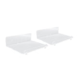 2PCS Floating Shelf Acrylic Wall Shelf Easy Installation Wall Mount for Speaker Monitor Living Room Wall Decor