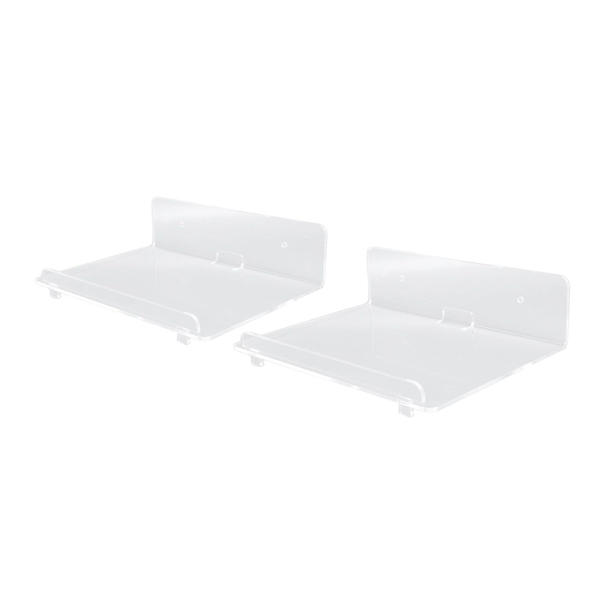 2PCS Floating Shelf Acrylic Wall Shelf Easy Installation Wall Mount for Speaker Monitor Living Room Wall Decor