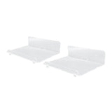 2PCS Floating Shelf Acrylic Wall Shelf Easy Installation Wall Mount for Speaker Monitor Living Room Wall Decor - Top-Down View