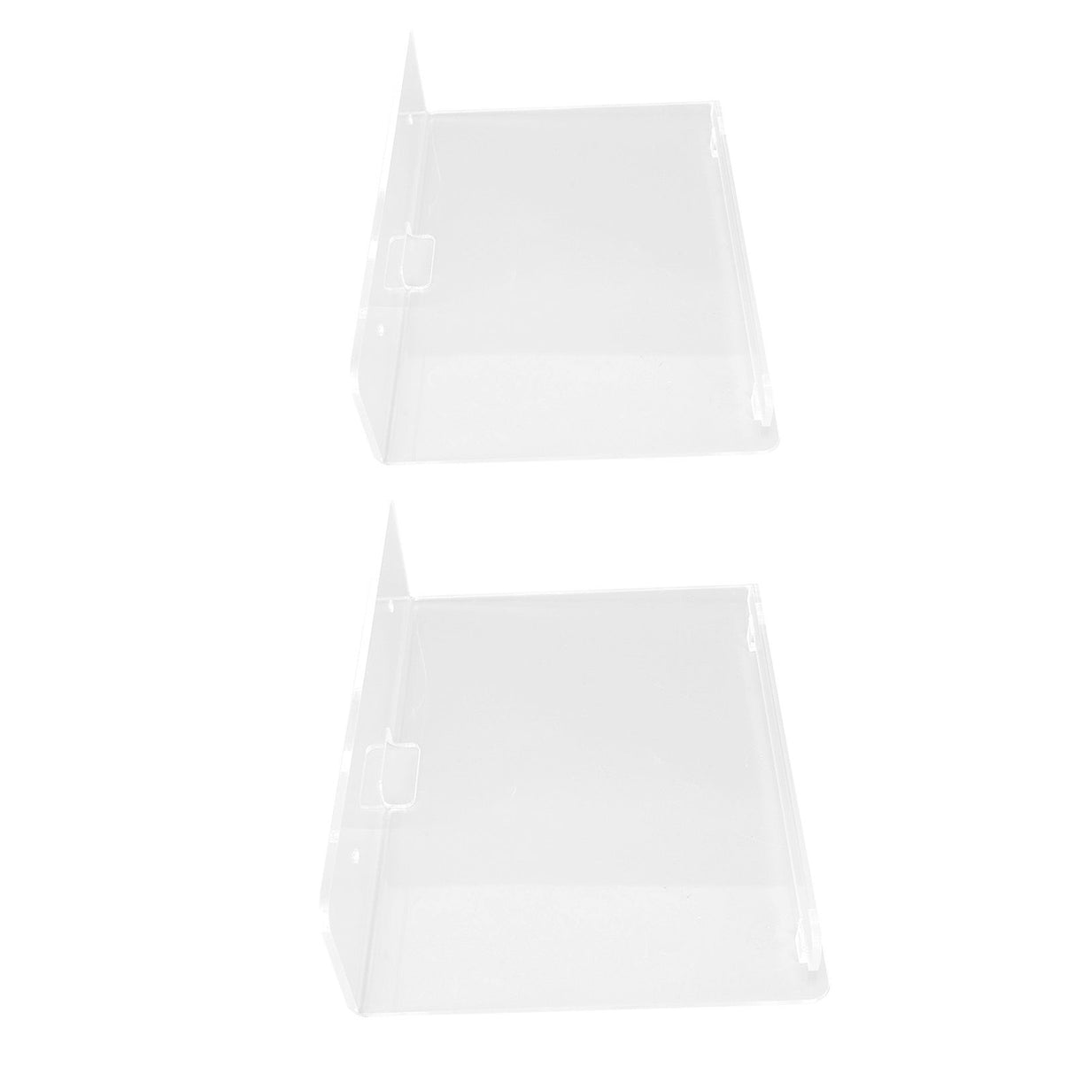 2PCS Floating Shelf Acrylic Wall Shelf Easy Installation Wall Mount for Speaker Monitor Living Room Wall Decor