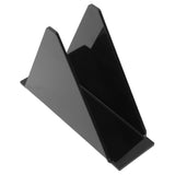 Napkin Holders for Tables Acrylic Farmhouse Napkins Holder Upright Vertical Dining Table Napkin Dispenser for Kitchen Black - Top-Down View