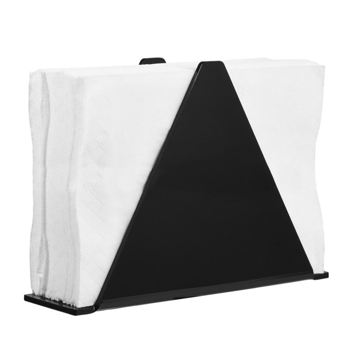 Napkin Holders for Tables Acrylic Farmhouse Napkins Holder Upright Vertical Dining Table Napkin Dispenser for Kitchen Black
