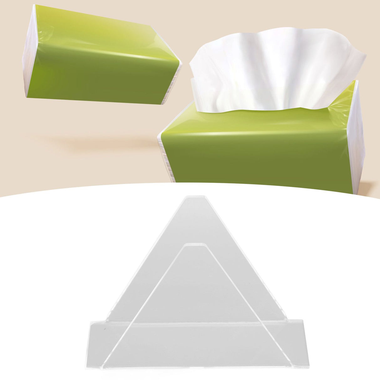 Napkin Holders for Tables Acrylic Farmhouse Napkins Holder Upright Vertical Dining Table Napkin Dispenser for Kitchen Transparent
