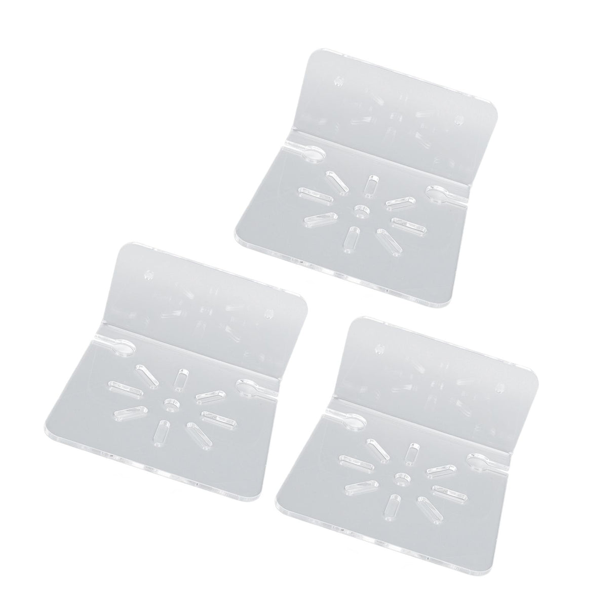 3pcs Acrylic Small Wall Shelf Floating Shelf for Security Cameras Clear Wall Shelves for Security Camera Speaker