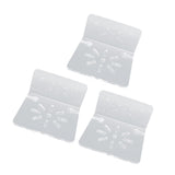 3pcs Acrylic Small Wall Shelf Floating Shelf for Security Cameras Clear Wall Shelves for Security Camera Speaker - Front View